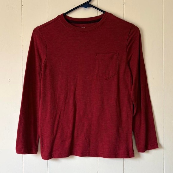 wonder nation Other - Wonder Nation Boys Red Long Sleeve Pocket Tee Size 8